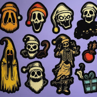 30 Scary  Christmas Stickers - weirdto Cart