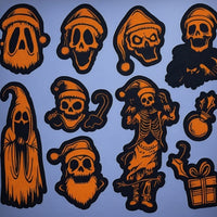 30 Scary  Christmas Stickers - weirdto Cart